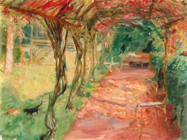 Under An Arbor by Max Slevogt Oil Painting Reproductions