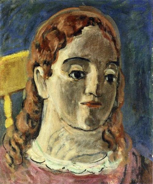 Head Of A Woman by Max Weber
