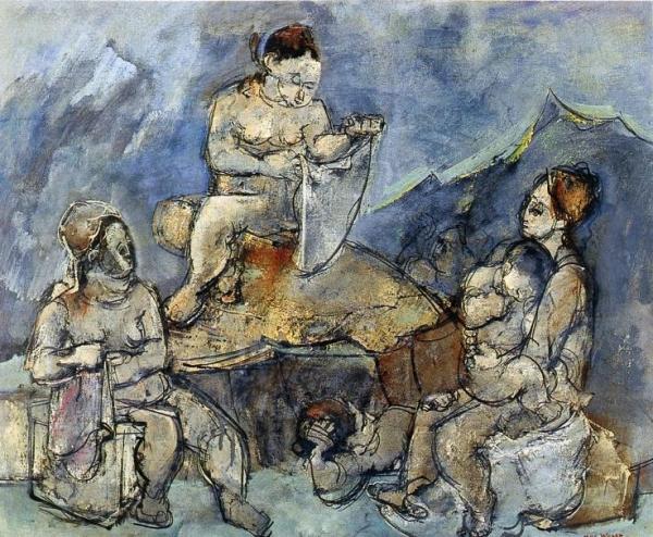 Mother And Child by Max Weber