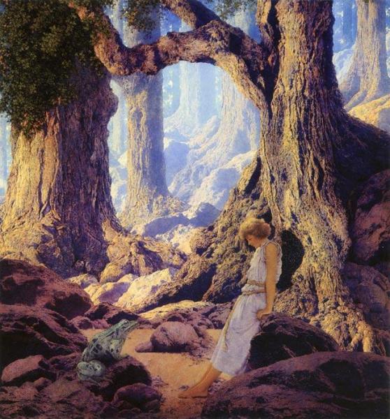 Enchanted Prince by Maxfield Parrish Oil Painting Reproductions