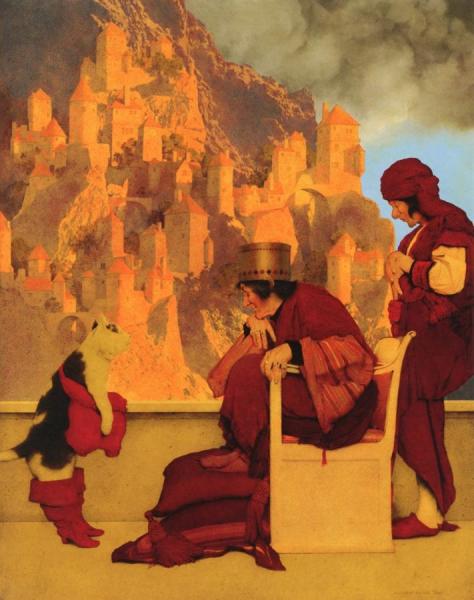 Puss-in-boots by Maxfield Parrish