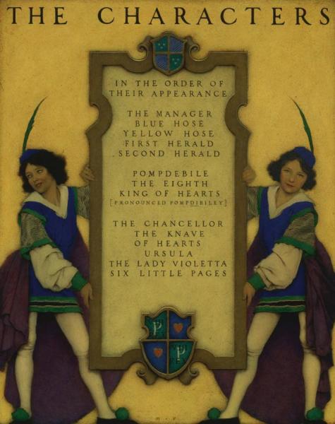 The Knave Of Hearts,list Of Characters by Maxfield Parrish