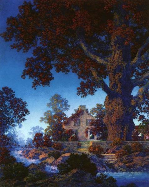 The Little Stone House by Maxfield Parrish