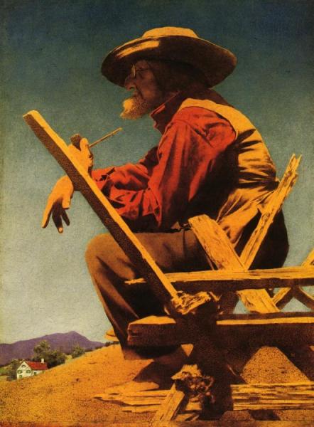 The Philosopher by Maxfield Parrish