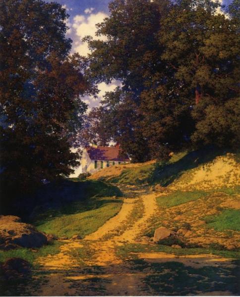 Village School House by Maxfield Parrish