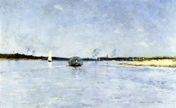 Boats On The Loire by Maxime Maufra