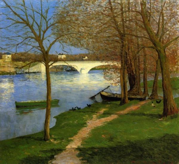Bridge Over The Loire by Maxime Maufra Oil Painting Reproductions