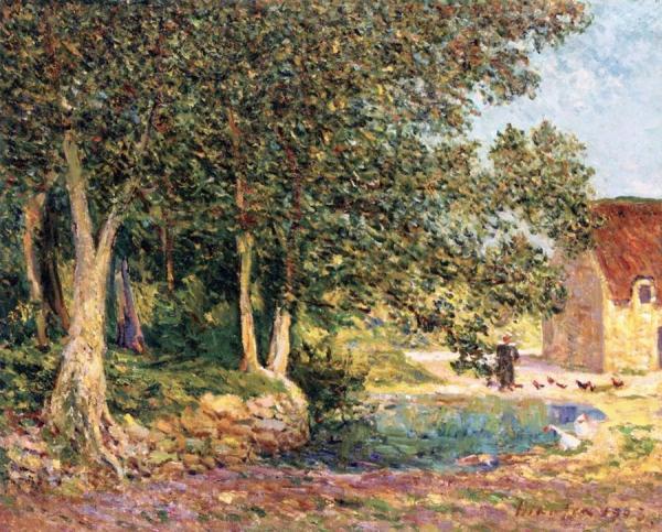 Cadol Pond, Rosporden, Finistère by Maxime Maufra