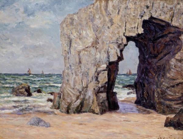 L'arche De Port Blanc Presq L'ile De Quiberon by Maxime Maufra