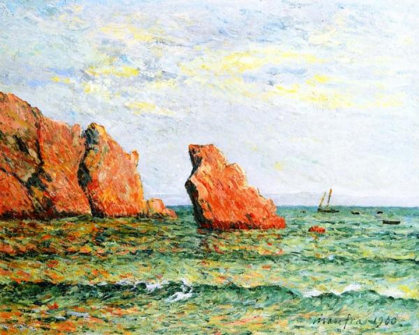 La Roche Isolée à Morgat by Maxime Maufra