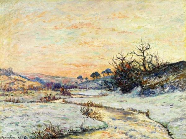 Morning In Winter, Vallee Du Ris, Douardenez by Maxime Maufra