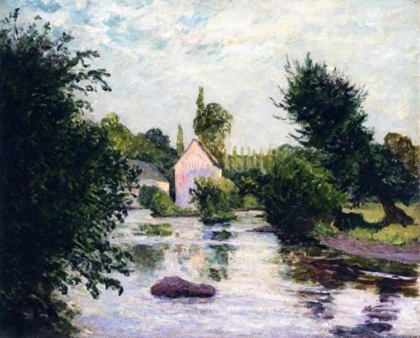 Morning On The River, Port Scorf, Morbihan by Maxime Maufra