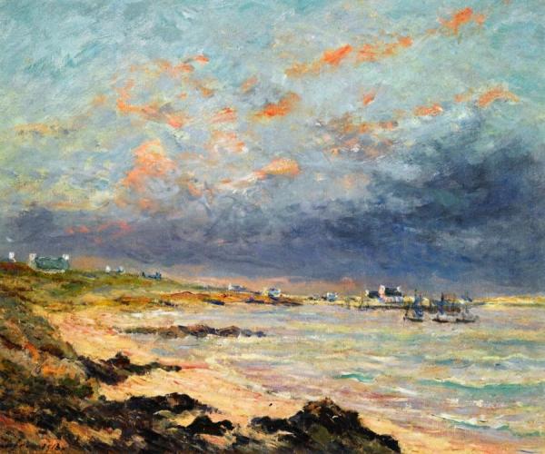 Soir D'orage à Kerhostin by Maxime Maufra