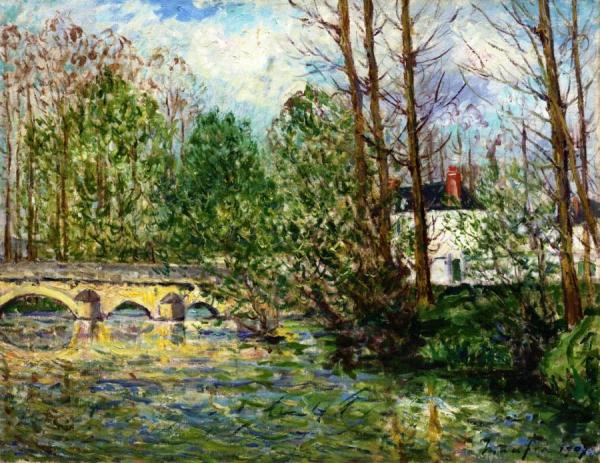Spring Landscape At Lavardin, Loir-et-cher by Maxime Maufra