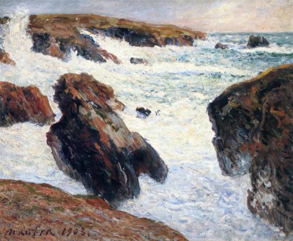 Storm At Quiberon by Maxime Maufra