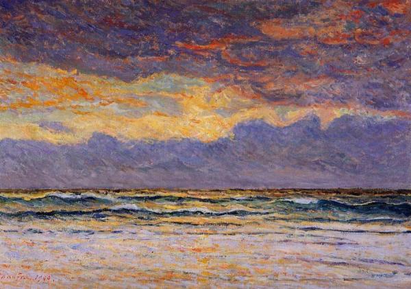 Sunset: Margat by Maxime Maufra