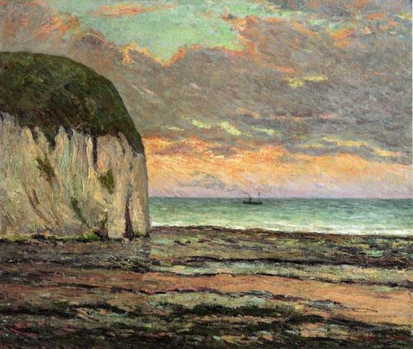 Sunset, Yport by Maxime Maufra