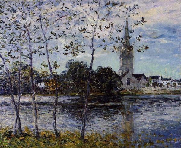 The Banks Of The Pond At Rosporden, Finistere by Maxime Maufra
