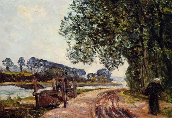 The Banks Of The River Auray, Brittany by Maxime Maufra