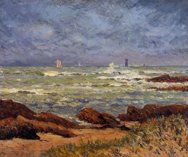 The Barges Lighthouse by Maxime Maufra