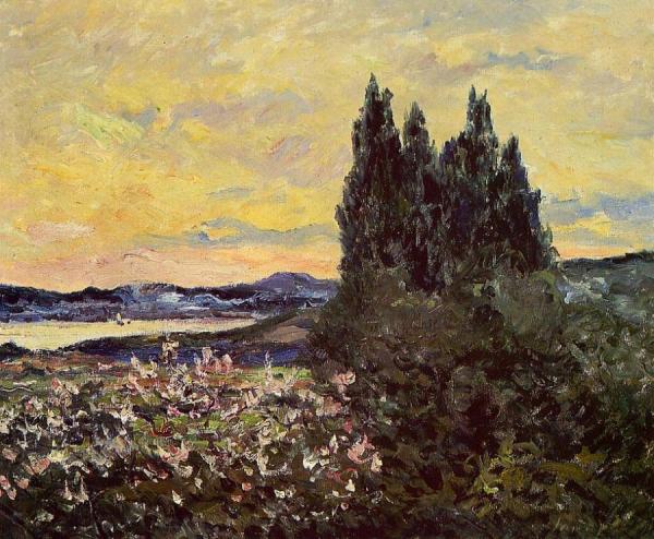 The Bay Of Saint-tropez, Evening by Maxime Maufra