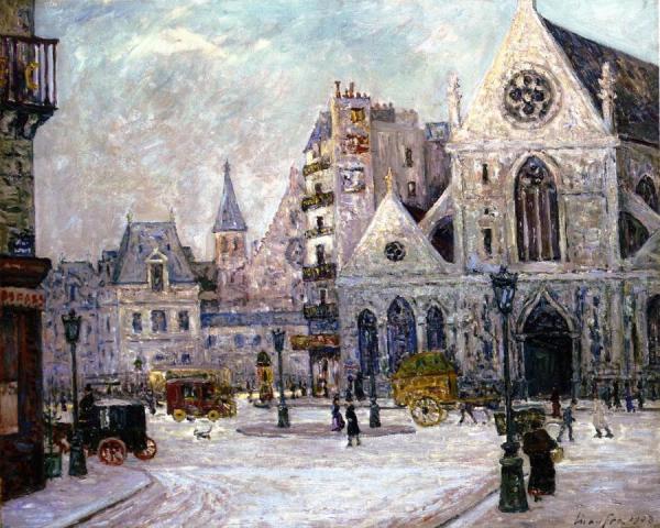 The Church Of Saint Nicolas Des Champs, Rue Saint Martin by Maxime Maufra