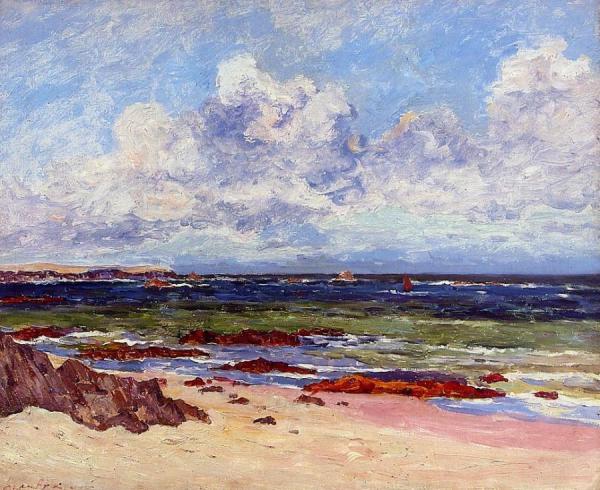The Coast At Fort Penthievre, Quiberon Peninsula by Maxime Maufra