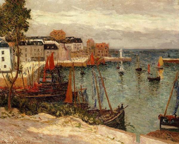 The Port Of Sauzon, Belle Isle En Mer by Maxime Maufra