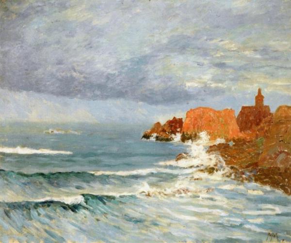 The Red Rocks by Maxime Maufra Oil Painting Reproductions