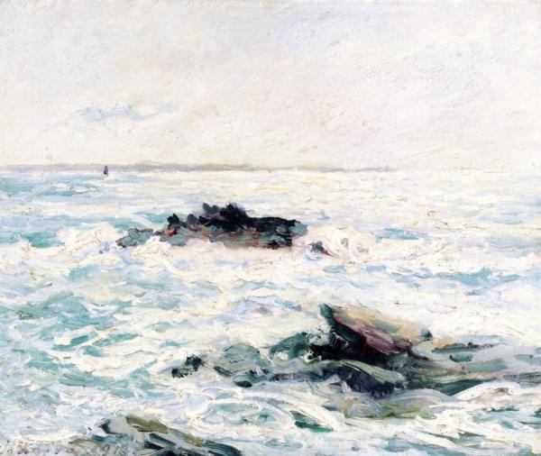 The Sea In The Sun, Quiberon, Morbihan by Maxime Maufra