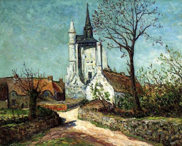 The Village And Chapel Of Sainte-avoye by Maxime Maufra Oil Painting Reproductions