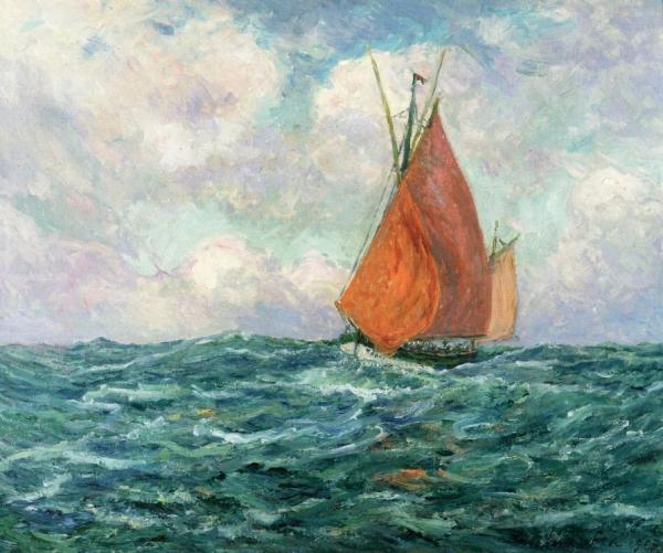 Tuna Boat At Sea by Maxime Maufra