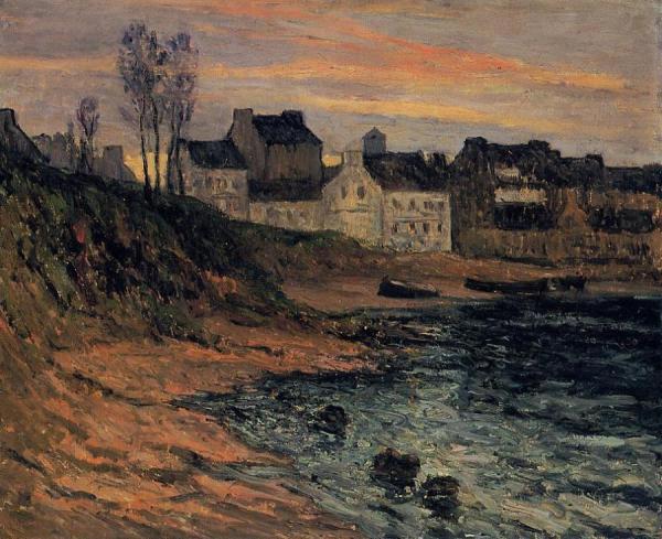 Twilight, Winter, Douarnenez by Maxime Maufra