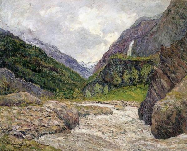 Valley Of The Romanche, Snowy Torrent by Maxime Maufra