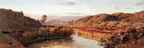 L'oued El-abiod (dans L'aurès) by Maxime Noiré Oil Painting Reproductions