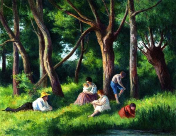 Afternoon, In The Woods by Maximilien Luce