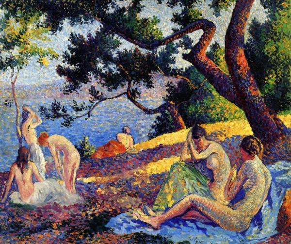 Bathers By The Sea by Maximilien Luce