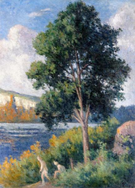Bathers In A Landscape by Maximilien Luce