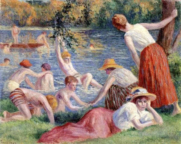 Bathing In The Cure by Maximilien Luce