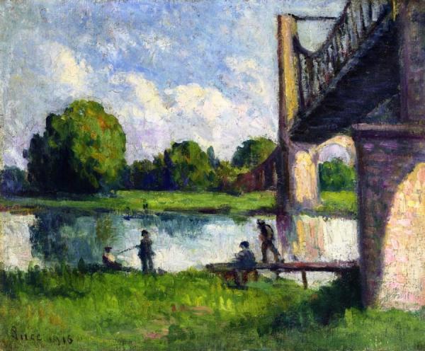 Bridge Near Angers by Maximilien Luce Oil Painting Reproductions