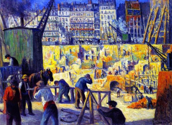 Building Site by Maximilien Luce