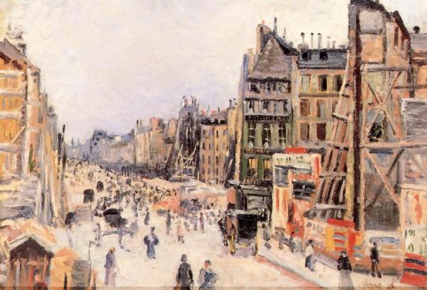 Cutting Through The Rue Réaumur by Maximilien Luce