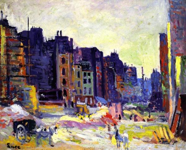 Digging On The Rue Reaumur by Maximilien Luce