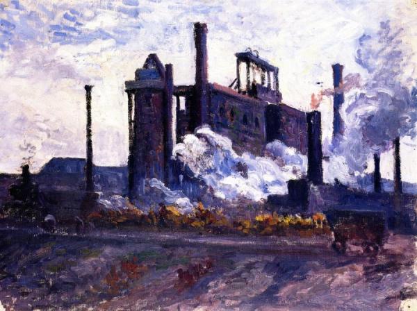 Factory Near Charleroi by Maximilien Luce