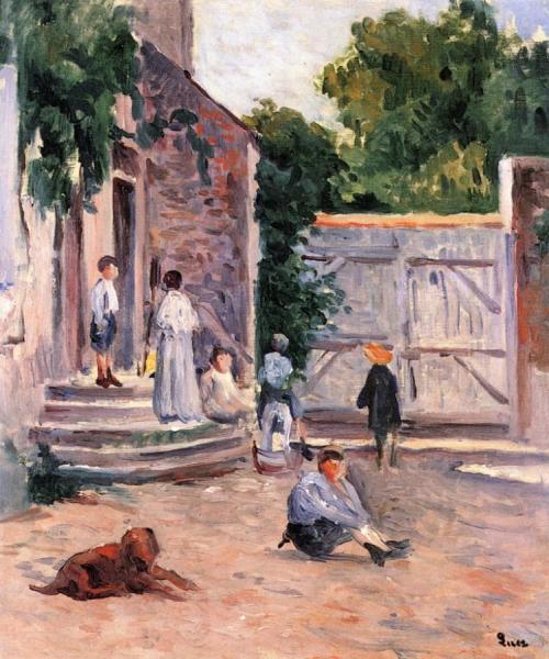 Farmyard by Maximilien Luce
