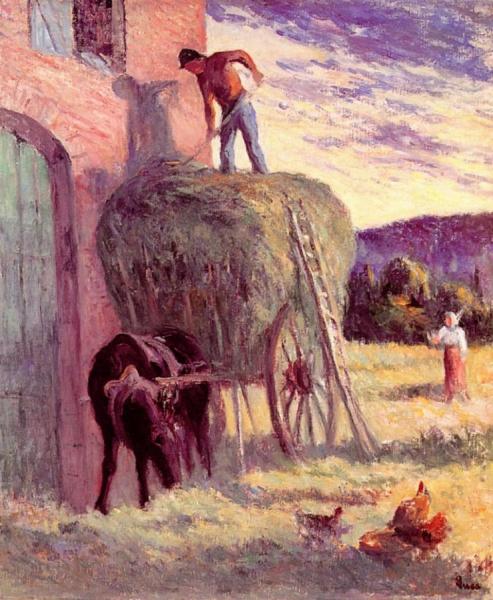 Hay Cart by Maximilien Luce