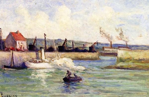Honfleur, Entrance To The Port by Maximilien Luce