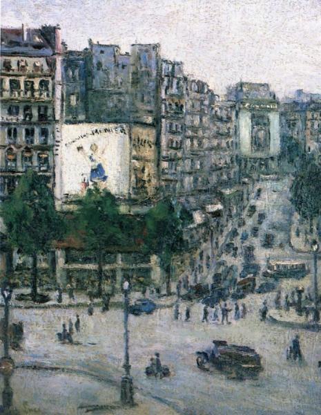 La Place Clichy by Maximilien Luce