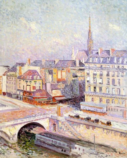 La Sainte Chapelle Et Le Quai Des Orfevres by Maximilien Luce