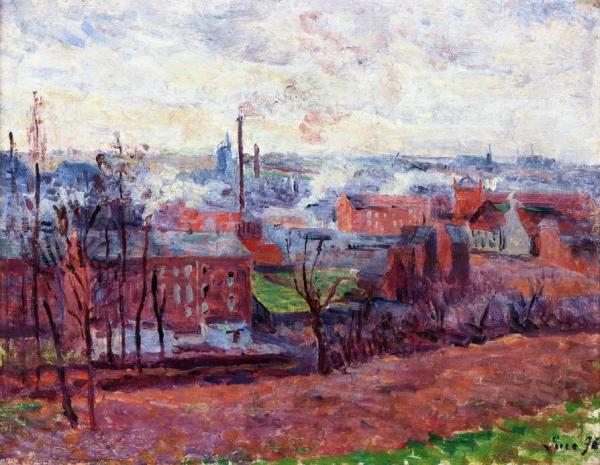 Landscape At Marchiennes by Maximilien Luce